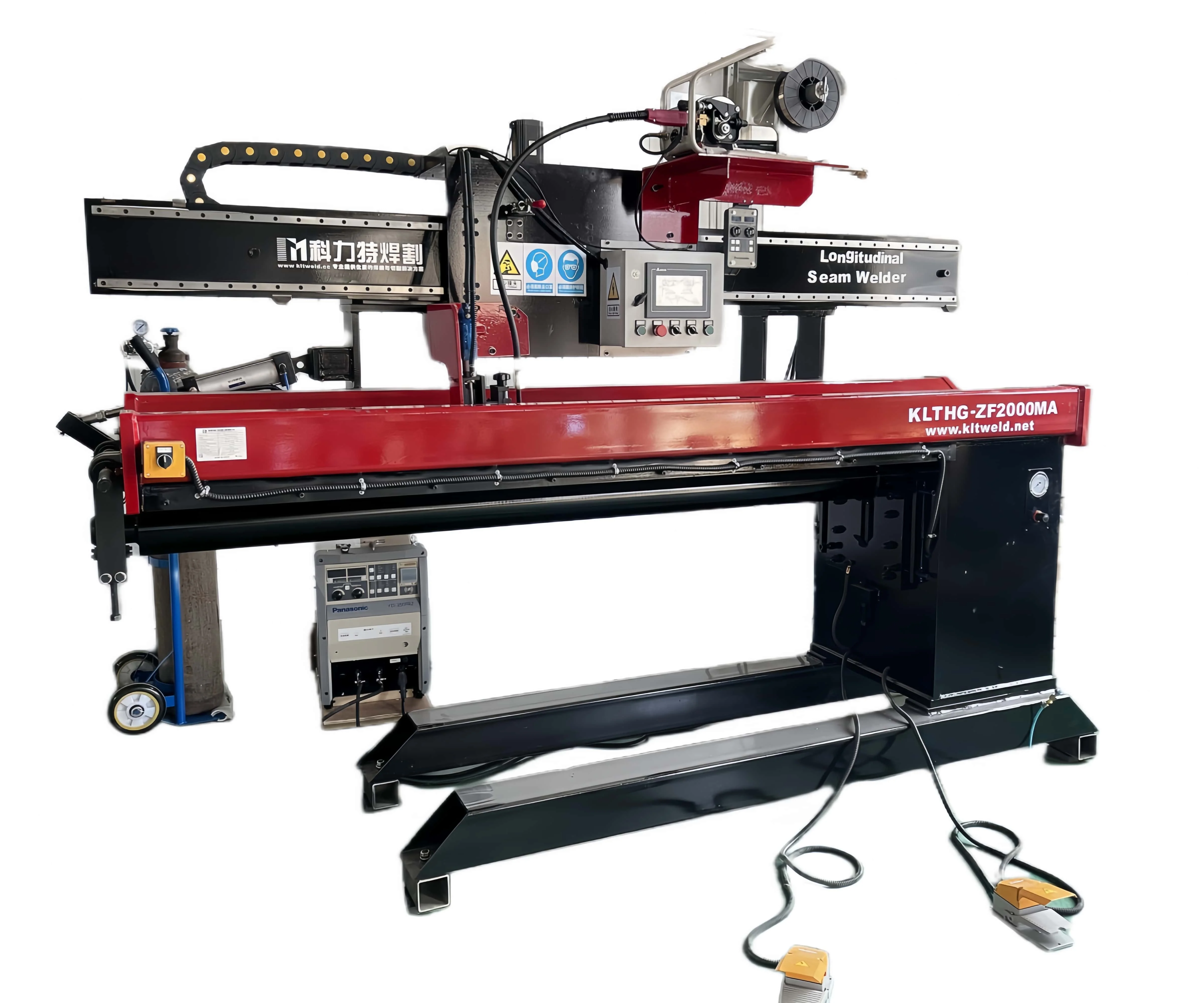 LNG Cylinder Double Station Circumference Welding Machine, Dewar Tank Straight Seam MIG / TIG Welding Equipment