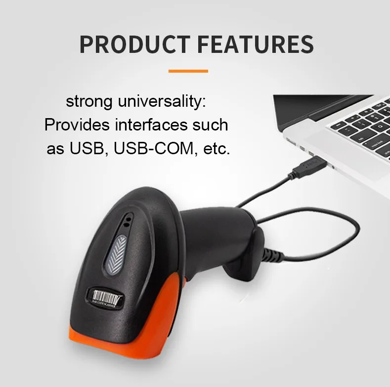 Cqh5600bg Wireless 1d 2d Barcode Reader Handheld 2.4g Bt Wired 3in1