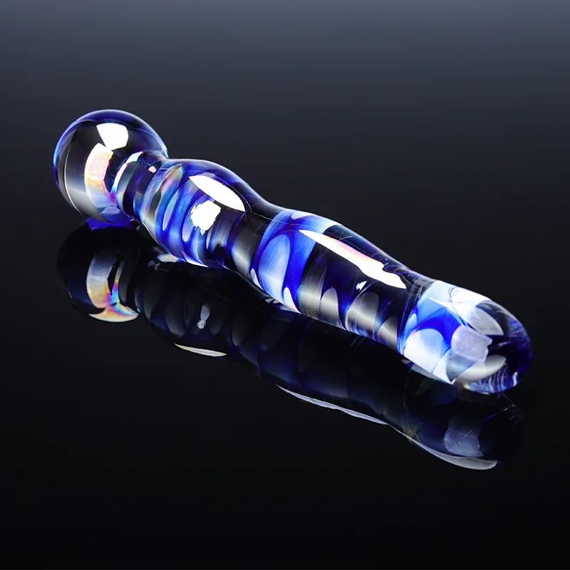 Natural Glass Genitals Crystal Dildo Polished K9 Model Cube-Shaped Healing Massage Wand for Love & Gift Giving