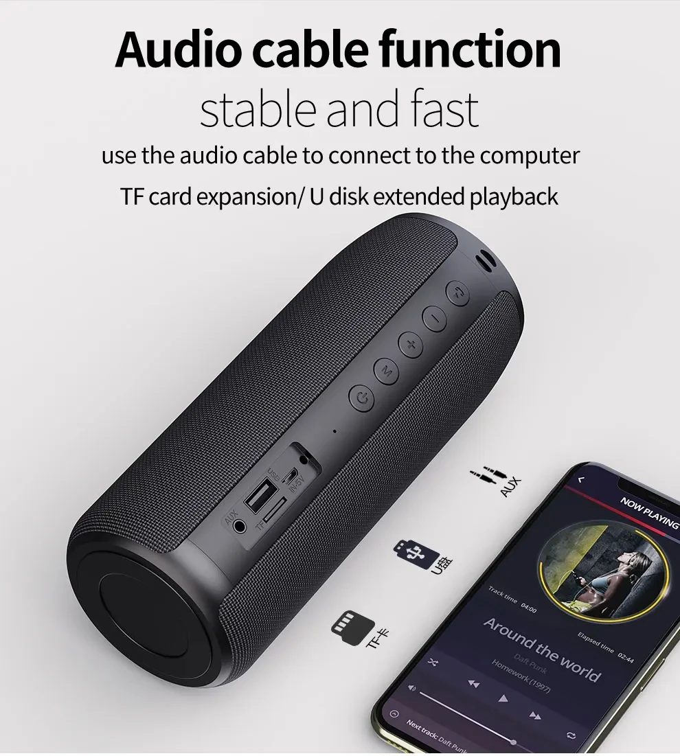 2024 ZEALOT S51 ポータブルBluetoothスピーカー 重低音 ワイヤレス