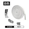 White + silver buckle