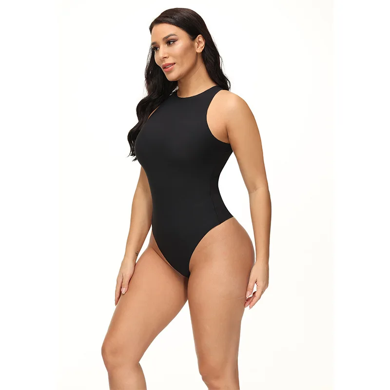 ZOYIAME New Seamless Bodysuits High Cut Leg Shaping Thong Underwear Sleeveless Sculpting Bodysuit Shaper for Women Manufacturer