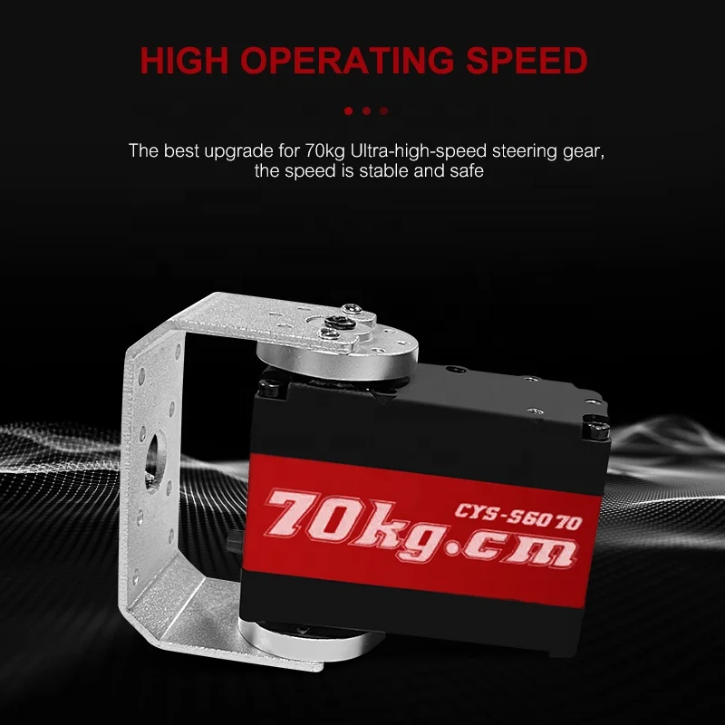 Supersonic  70KG 360 Degree Continuous Rotation High Precision Steel Gear Digital Standard Servo for Robot Arm