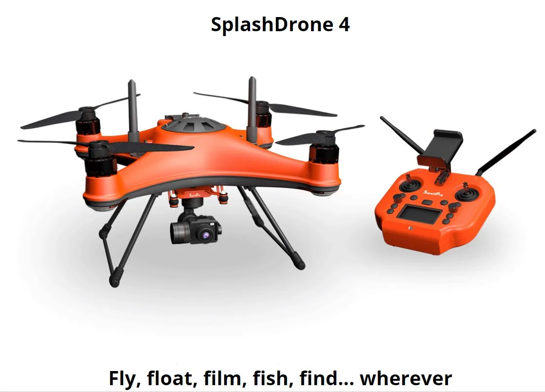 flying floating waterproof fishfinding drone swellpro
