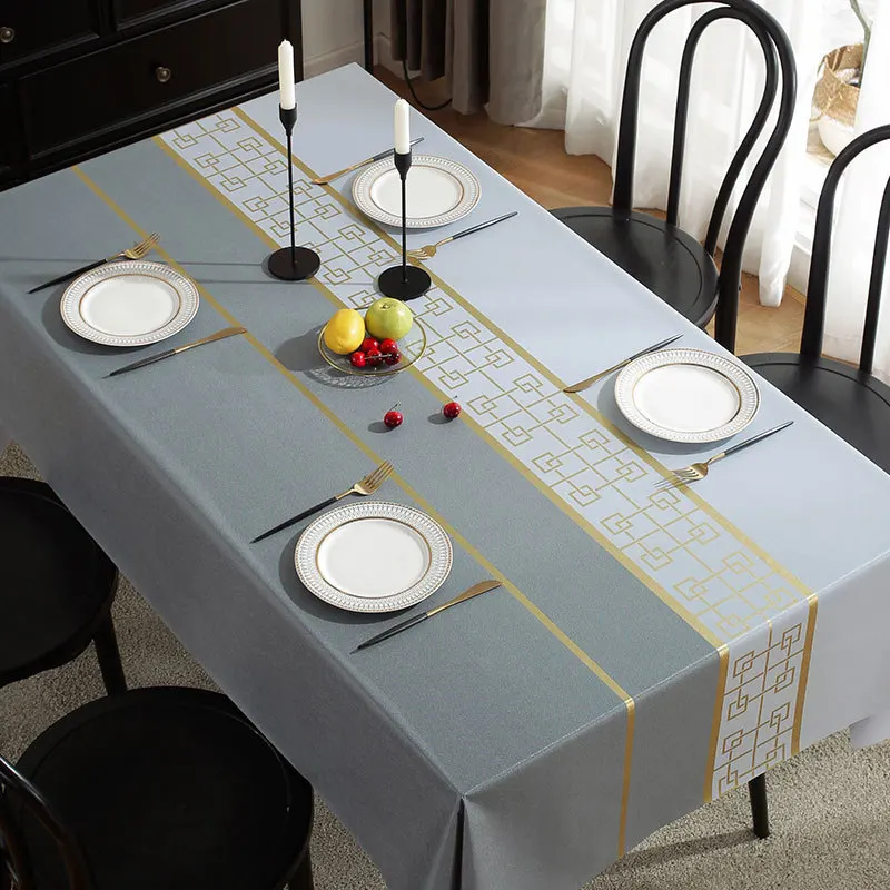 Tovaglia Natalizia PVC 137x274 Cm - Impermeabile Con Renne E Albero, Per Feste Di Capodanno E Decorazione Invernale - 2