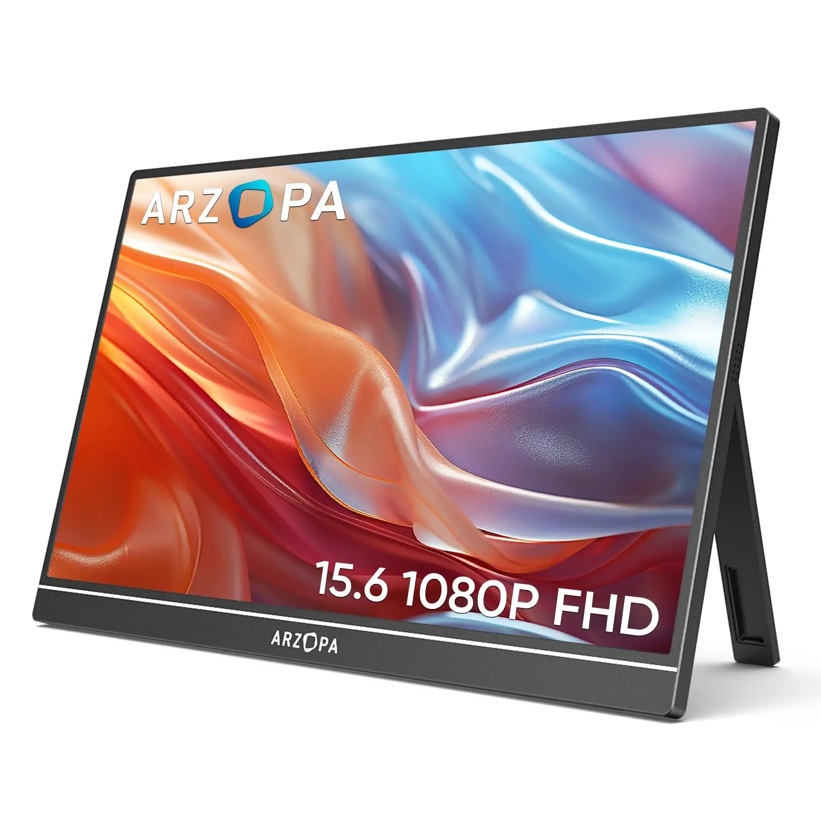 Arzopa 15.6 Inch FHD LCD Monitors - IPS, HDR, and Built-in