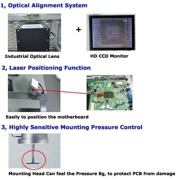 Full-auto Optical BGA Reballing Machine with split vision Suppliers
