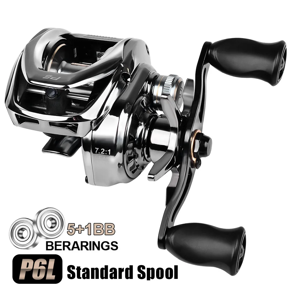 Mulinello Da Pesca Per Baitcasting, Mulinello Da Pesca Dal Design Compatto Da 7,65 Once, Sistema Di Frenatura Magnetica A 8 Livelli, 18 1BB, Rapporto Mulinello Da Pesca Per Baitcasting, Mulinello Da Pesca Dal Design Compatto Da 7,65 Once, Sistema Di Frenatura Magnetica A 8 Livelli, 18 1BB, Rapporto