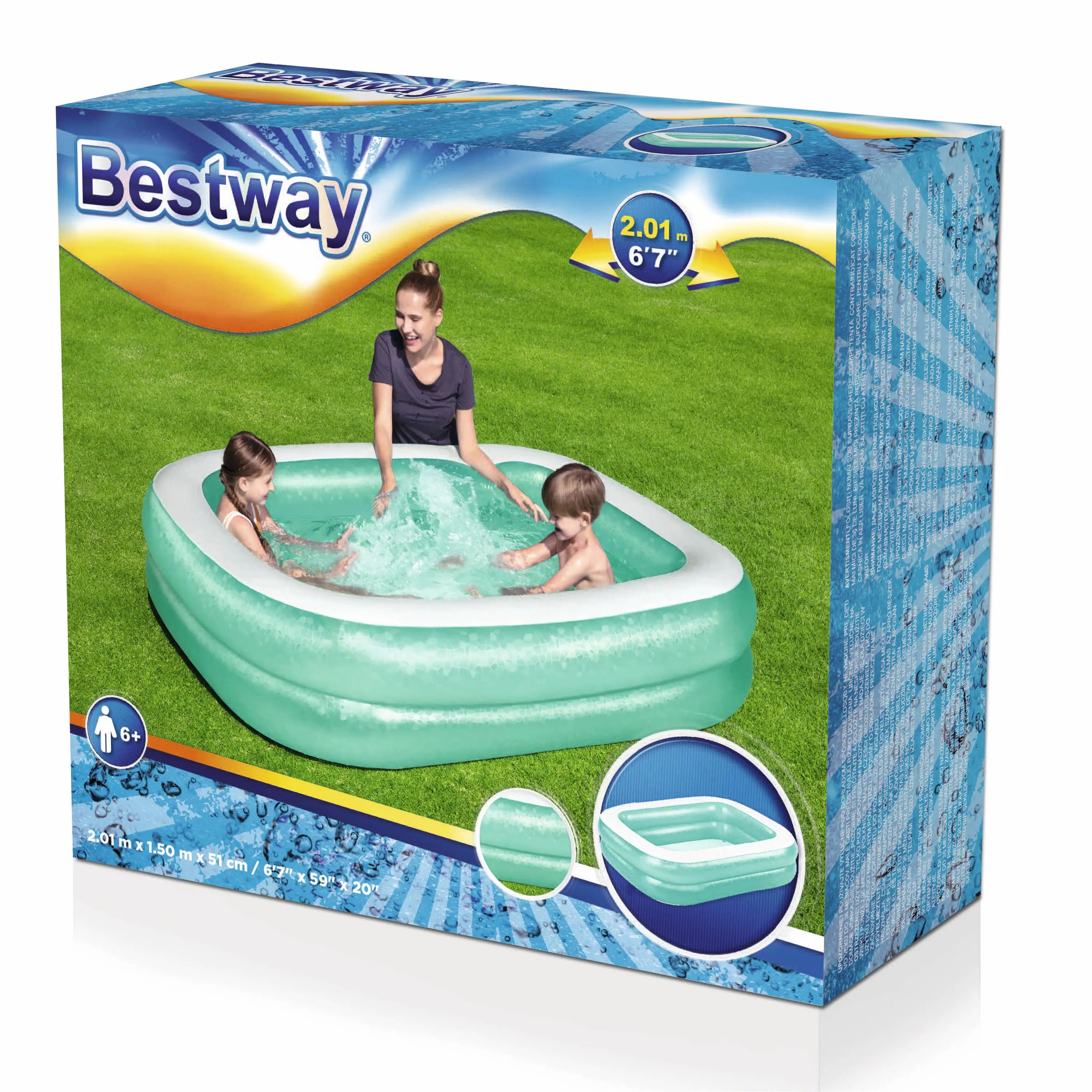 Bestway 54005 Rectangular Family Pool