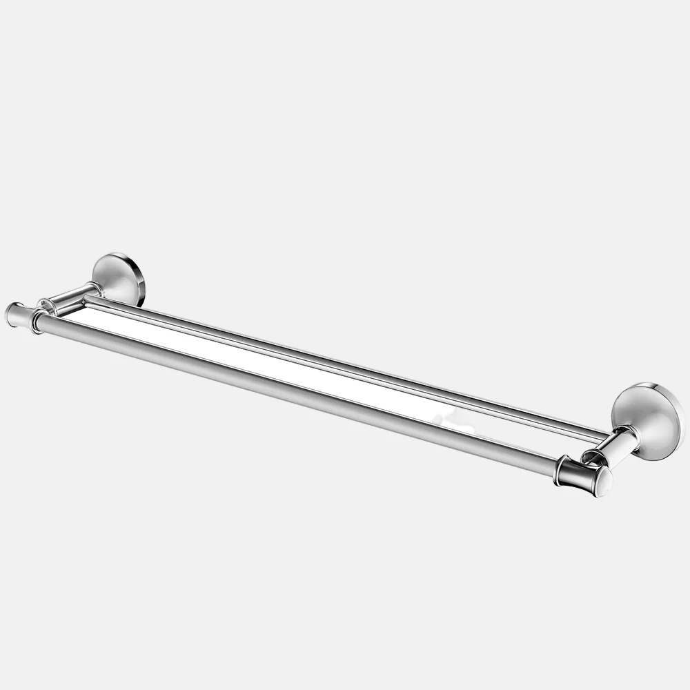 Single Bathroom Bar Wall Mounted Chrome Plated Single Towel Stainless Steel Towel Rail