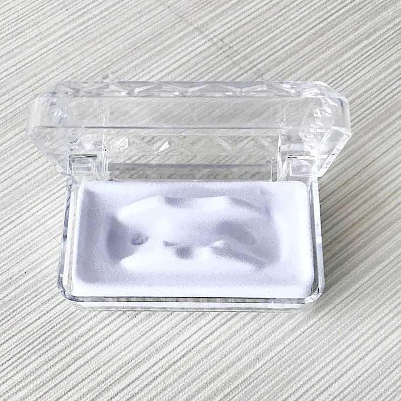 Hip Hop Braces Box Rectangle Transparent Plastic Hip Hop Grillz Teeth case