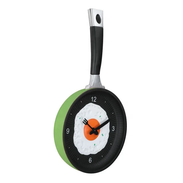 Забавные кухонные настенные часы с жареным яйцом, украшение для дома