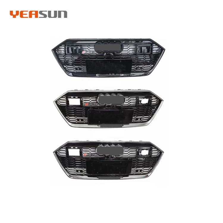 High Quality RS7 Type Front Grille with ACC for Audi A7 S7 Change to C8 RS7 Bumper Grille 2019 2020
