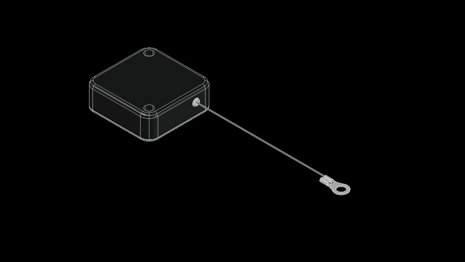 RuiWor RW1701 Retractable Security Tether Pull Box for Sales Counter  Product Display