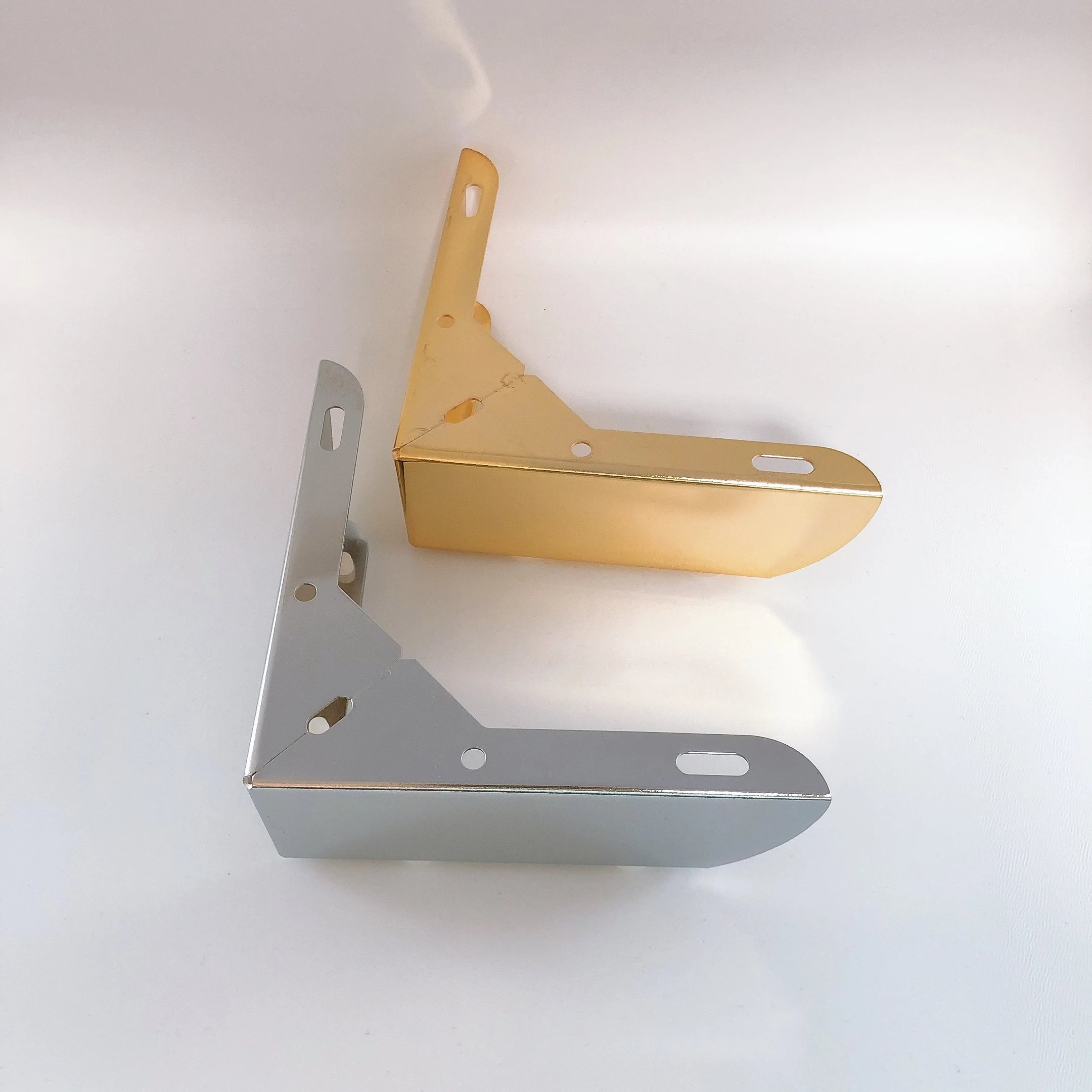 Современные Простые хромированные ножки для гардероба, шкафа, кровати, мебельная фурнитура, прочная металлическая железная Золотая ножка для дивана