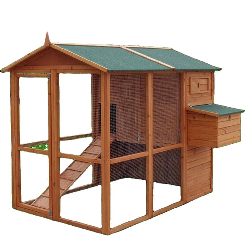 Auggie deluxe rabbit hutch chicken outlet coop with chicken run