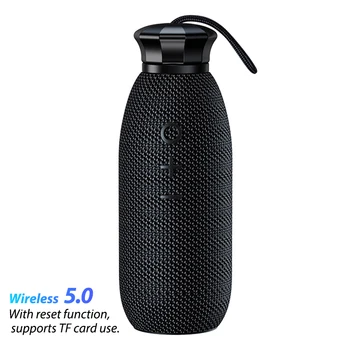 Remax RB-M48 TF card Button control Water Bottle Portable Lanyard bike Bluetooth 5.0 Wireless outdoor Speaker