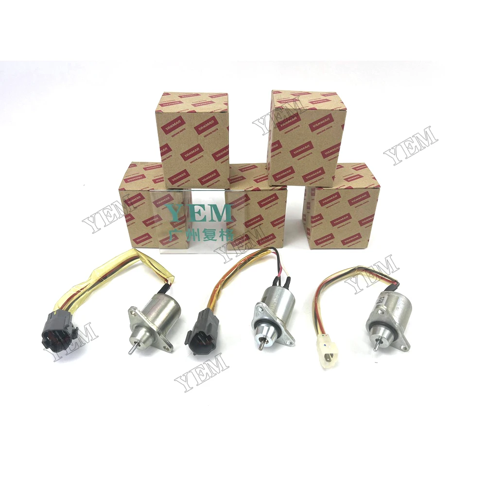 3TNV80 Solenoid Valve 119C00-61900 Fit for Yanmar Excavator Forklift Diesel Engine Repair Parts.