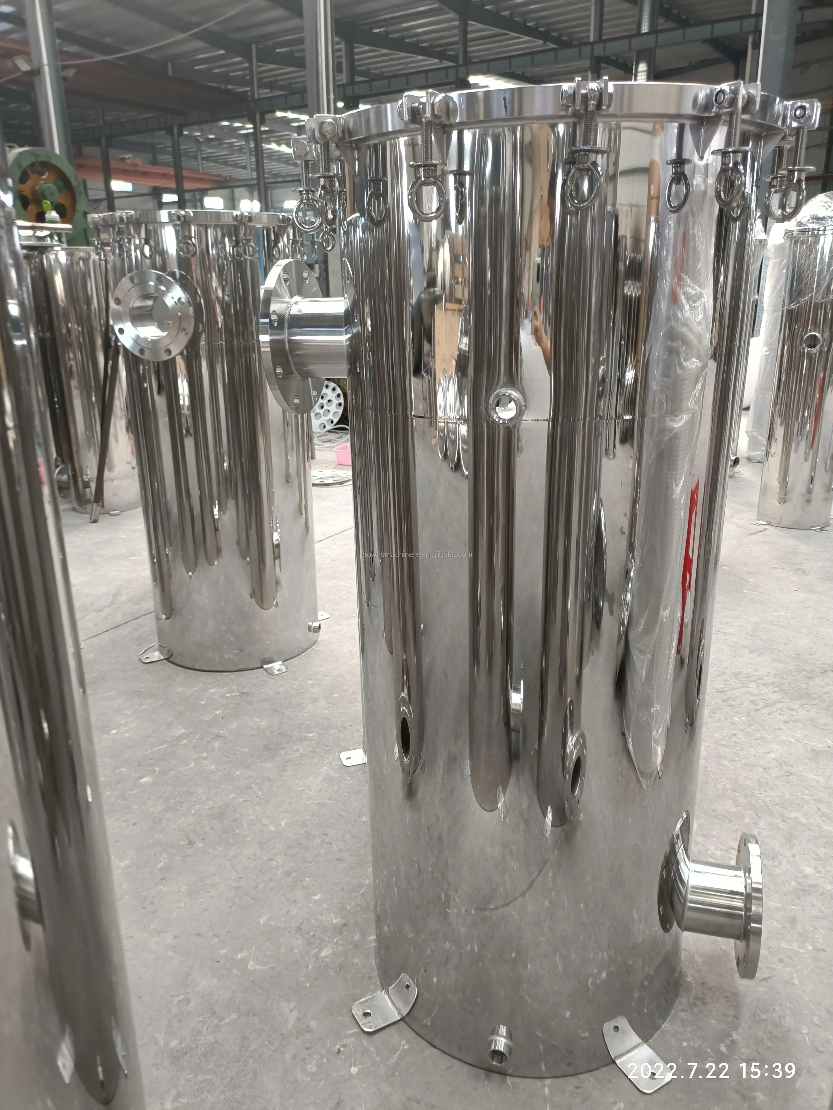SS 304/316 Stainless Steel Magnetic Multi Cartridge Bag Filter Housing Kyk Korea Water Filter