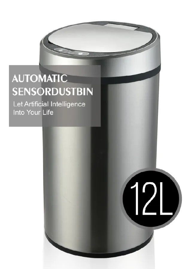 Trash Bin Sensor Smart Household USB Charging Automatic Waste Garbage Bin for Easily Household Cleaning Part