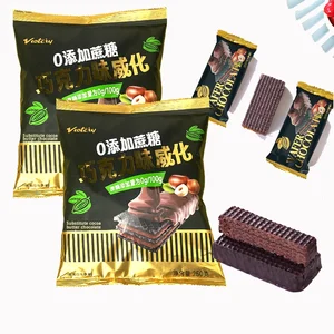 Box and Bulk Bag Packaging Chocolate Burst Coating Wafer Biscuits Silky Crispy with Sweet Taste Sugar Type