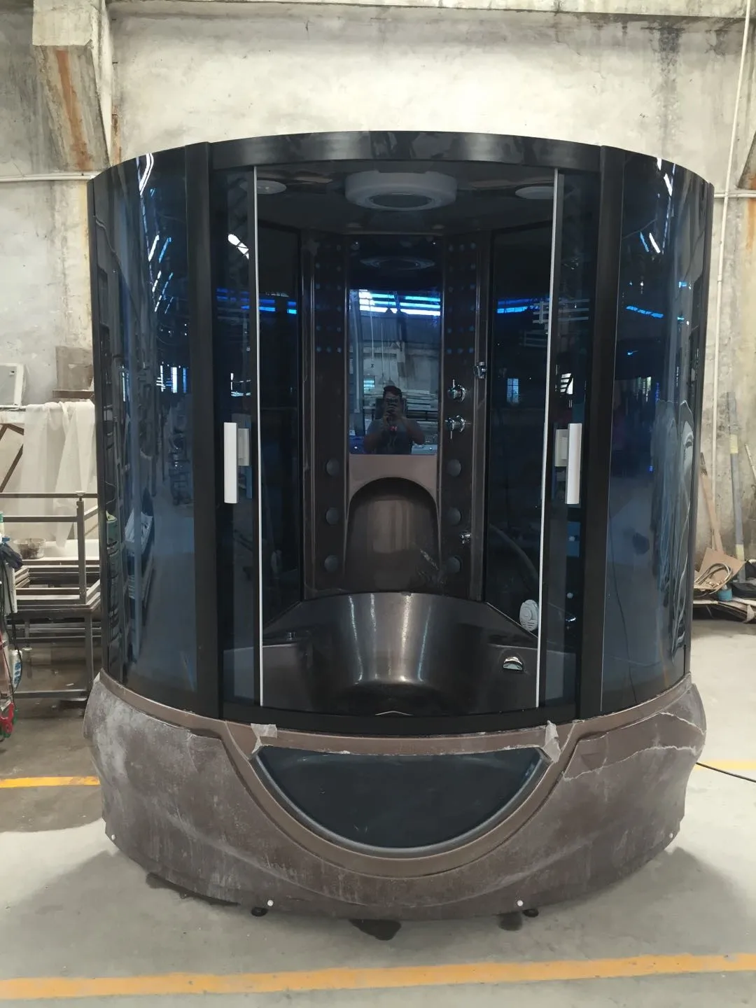 Luxury Style Steam Room Cabin Sector Shape Combination Enclosed Steam Shower Room Buy Shower