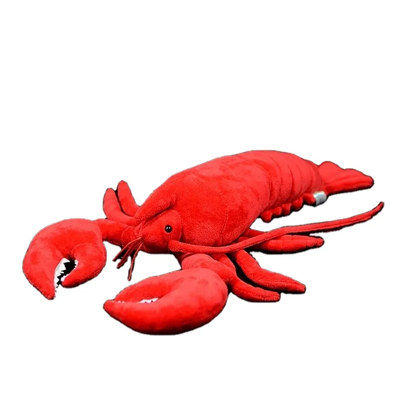 lifelike red lobster plush toy huggable american lobster stuffed