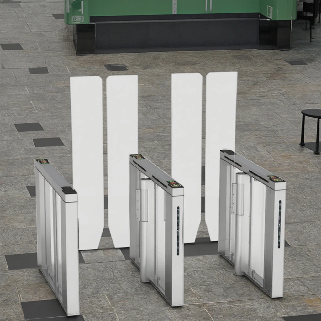 Airport Station Entry and Exit Checkpoint Security Automated Self-Service Ticket Gates Full Height Barrier Swing Barrier Gate