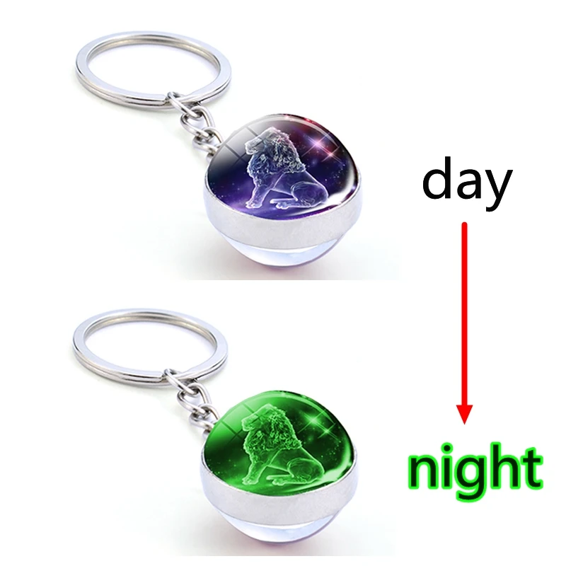 zodiac charms keychain