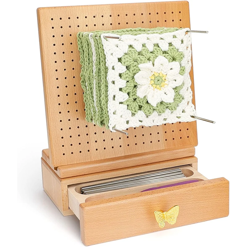 WDF Factory Wholesale Bamboo Blocking Board Handcrafted Knitting Bamboo Board Crochet Blocking Board for knit details