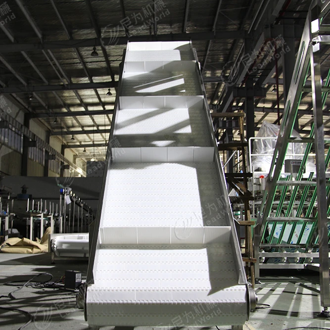 Leadworld Assembly Line Equipment Screw Inclined  Bucket  Conveyor Z Type Bucket Elevator Conveyor