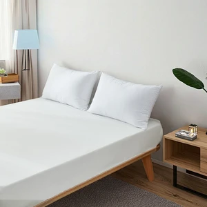 100% Polyester Cooling Mattress Protector With Gel Infused Waterproof Bed Cover Hot Weather Use Plain Design