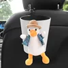 Sombrero de paja pato-bote de basura blanco-30 bolsas de basura-gancho de ventilación