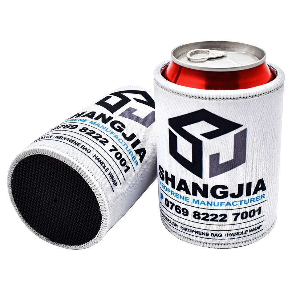 Custom logo 12oz Bottle Cooler Sublimation Blank Neoprene Beer Sleeve Cover Slim Can Stubby Holder Stubbie Holders manufacture