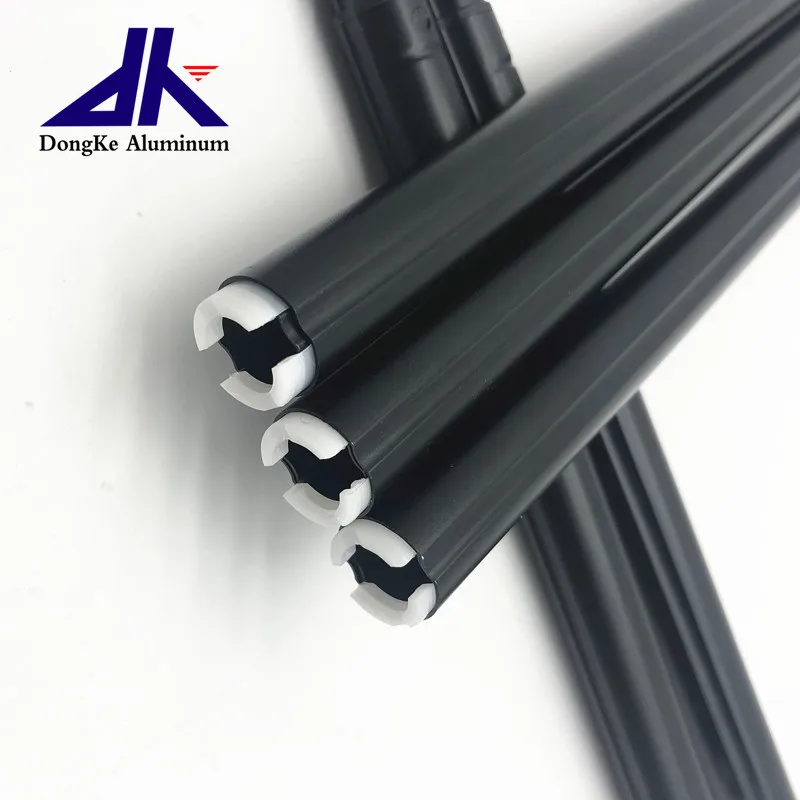 Non Rotation Internal Friction Telescoping Aluminum Pole with Double Groves