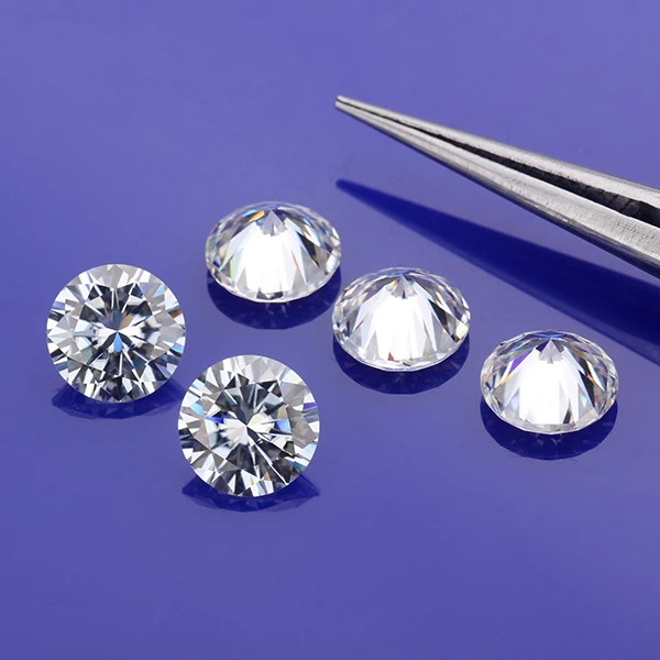 Starsgem Factory Wholesale Def Gh Color 12mm Round Loose Monzonite Diamond