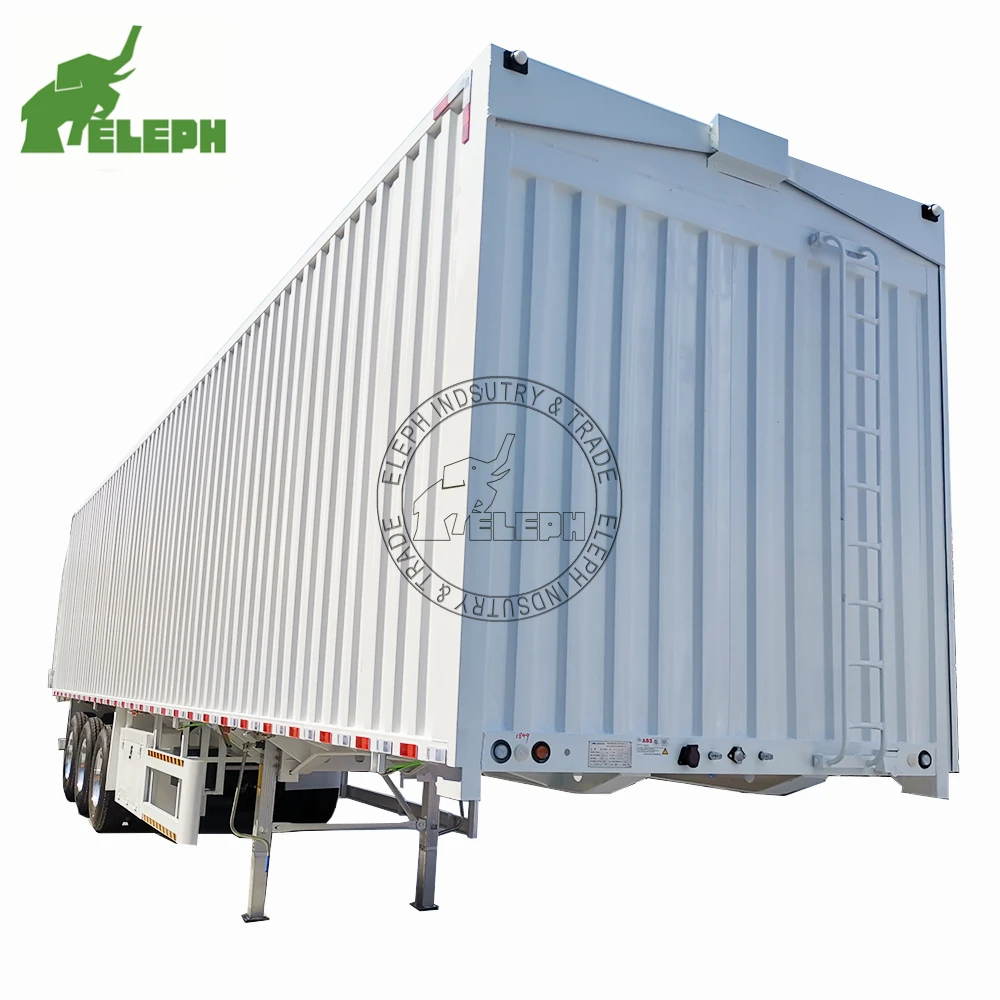 3軸クールフード輸送40フィートコンテナボックスユニット冷蔵サイド