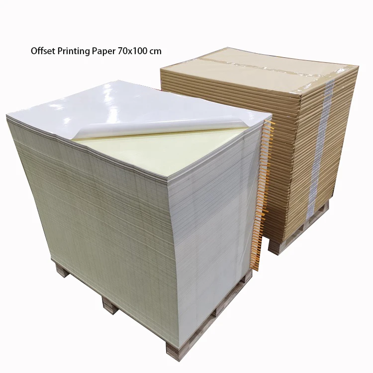 C1S  Art Paper Printing Paper Sheets Self Adhesive Large Cutting Sheets details