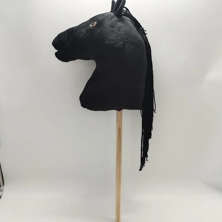 Promotional Plush Stuffed Horse Head Stick Toys Buy 37" Up Stick Soft