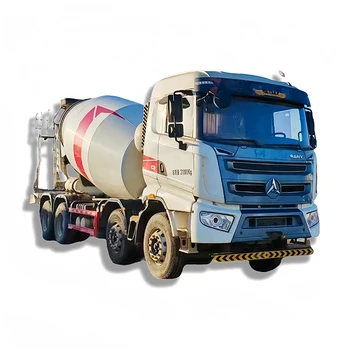 China Used 12 m3 Cement Mixing Transport Mounted Mobile Concrete Transit Mixer Truck Second Hand for Sale