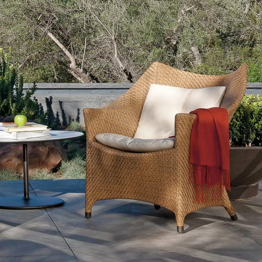 Комплект уличной мебели, водонепроницаемый садовый диван с алюминиевой рамой, ротанговый диван