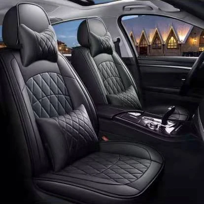 5D Automotive Vehicle Cushion Cover Cars Universal Fit Set Auto Leather Car Seat Covers Kit with Airbag toyota Bmw Mercedes W213