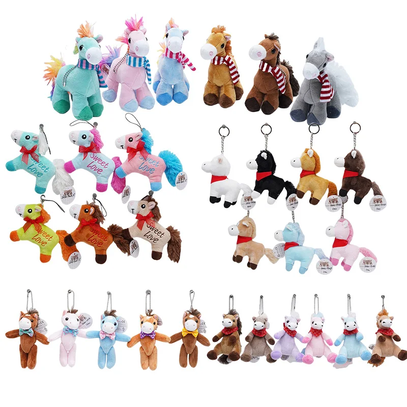 Customized Mini Magnet Stuffed Animal Toy Colorful Magnet Plush Horse for Home Decor Cute Kids Toy Direct Plush Toy Manufacturer