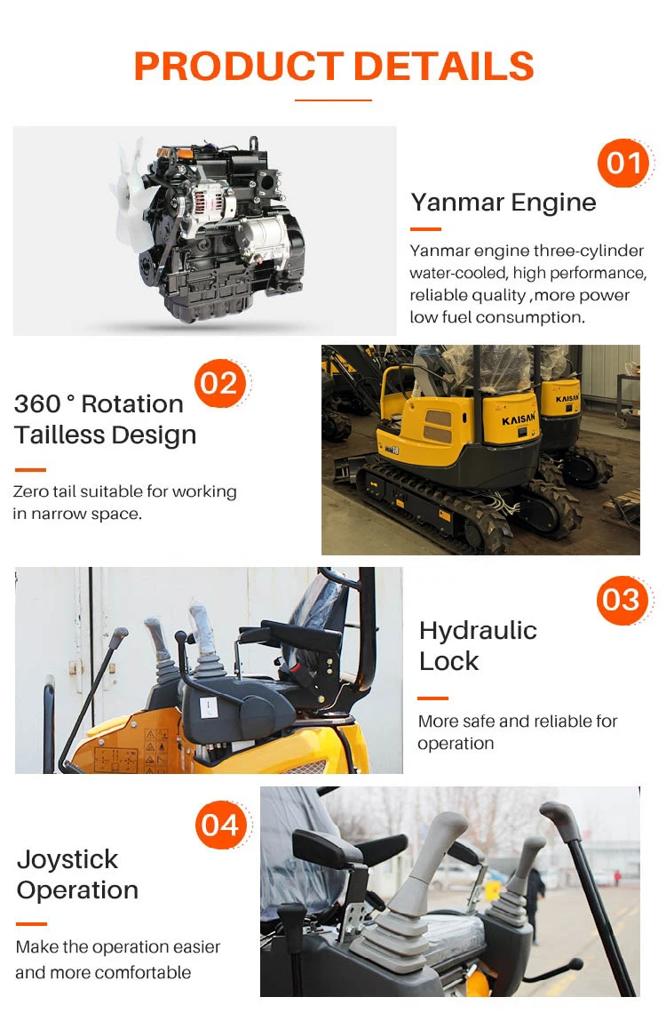 1.8 2 ton mini multi function excavator CE EPA certified excavator hydraulic digger small earthmoving machine