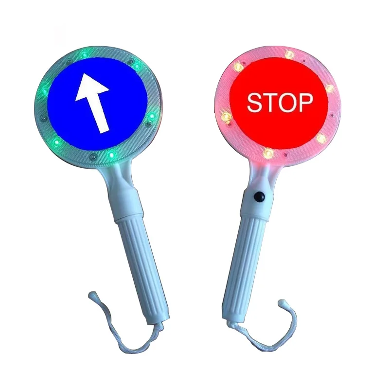High Quality Led Stop and Go Hand Held Electronic Traffic Signs