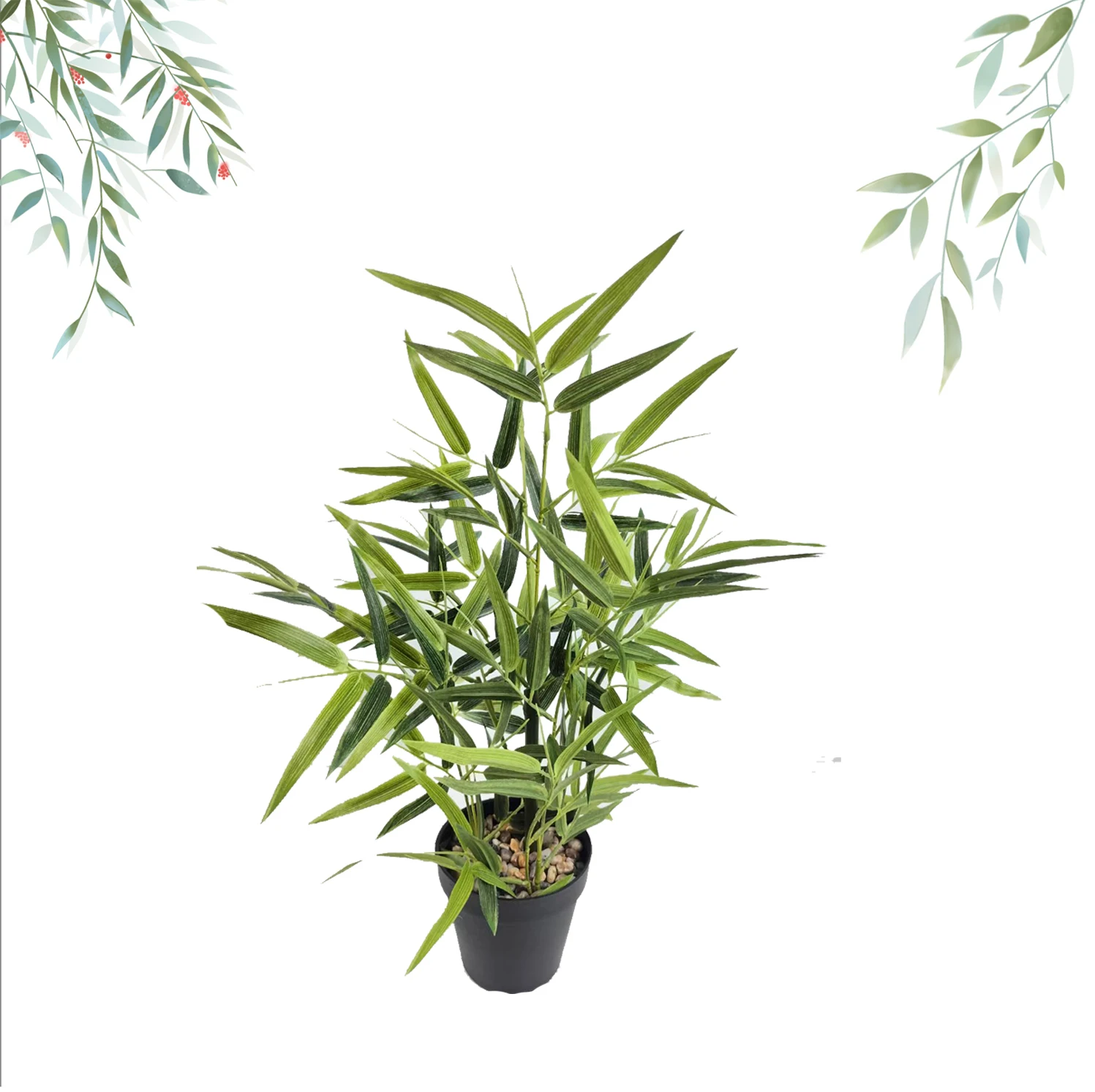 Artificial Small Bonsai Bamboo Trees 30cm 50cm Potted Plastic Bamboo
