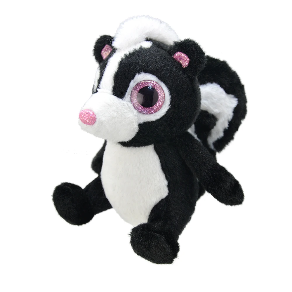 Custom Animal Soft Stuffed Skunk Plush Toy with Heart