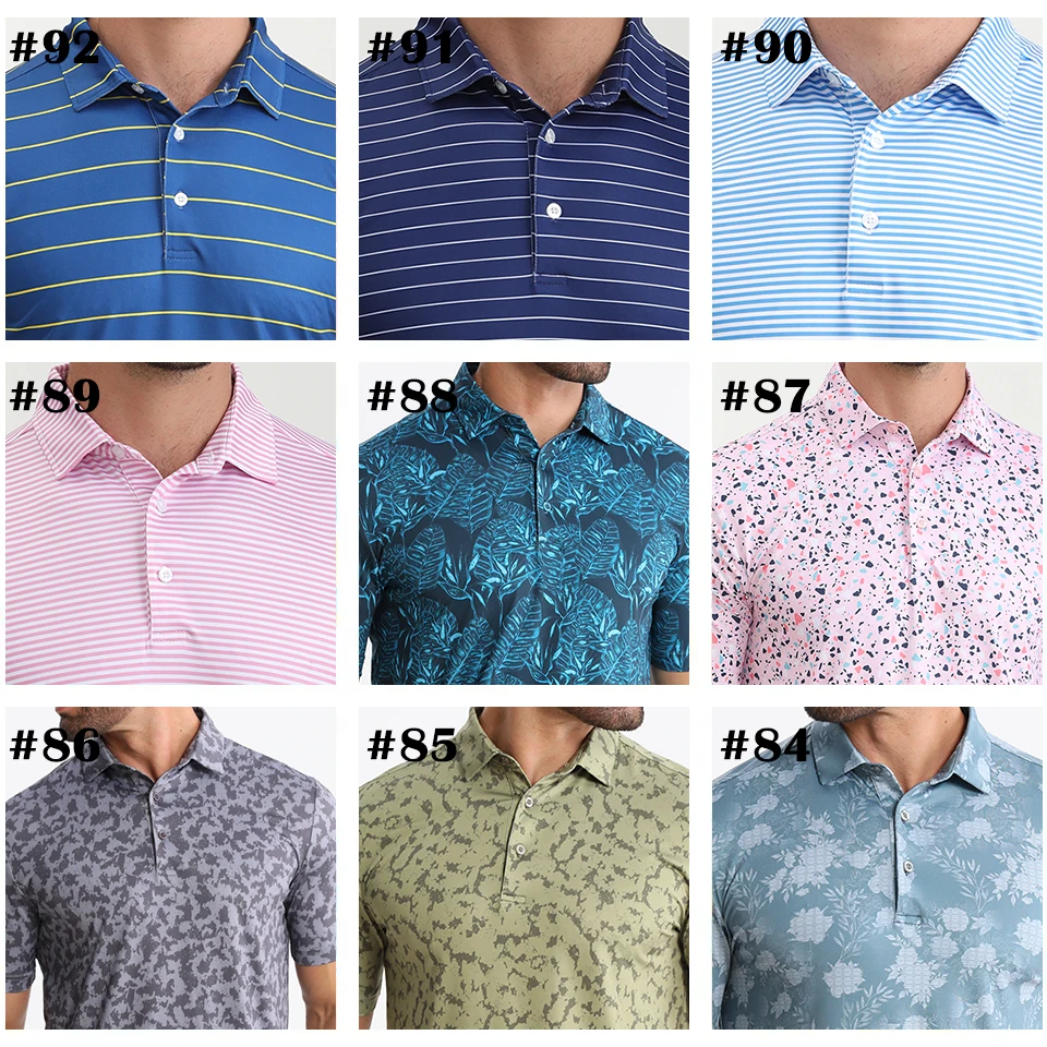2024 Oem Luxury High Quality Manufacturing Company Custom Logo Short Sleeve Golf Clothes Men's