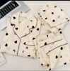 Black + bow and heart pattern