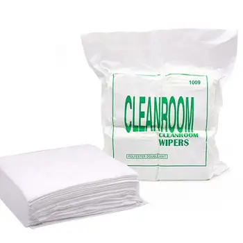 White cleanroom  disposable  paper wiper  Spunlace nonwoven  300pcs/pack  6*6inch